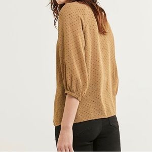3/4 Sleeve V-Neck Printed Blouse